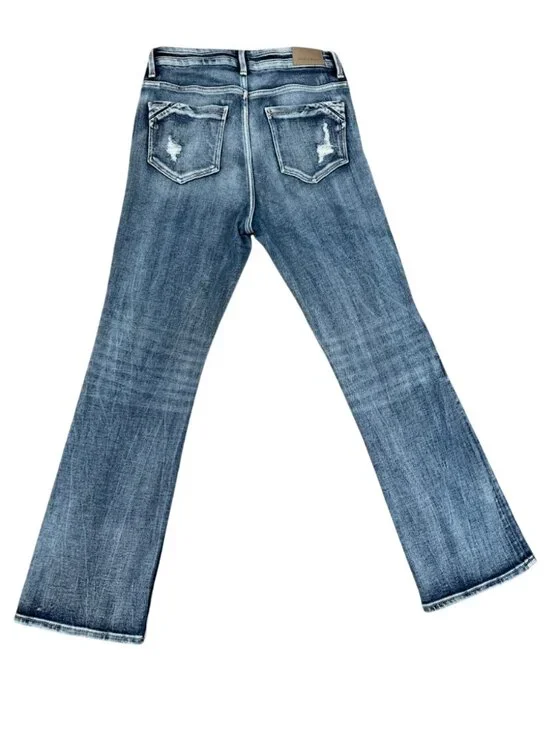 BKE Buckle Black No.75 Bootcut Jeans Yeadon Distressed Stretch 27x30 Y2K - Picture 4 of 13